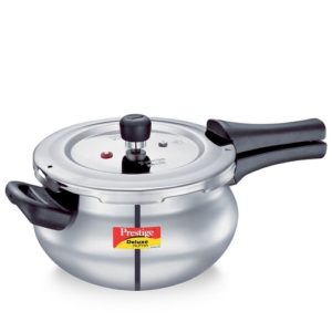 Prestige Deluxe Alpha Svachh Stainless Steel Spillage Control Handi Pressure Cooker