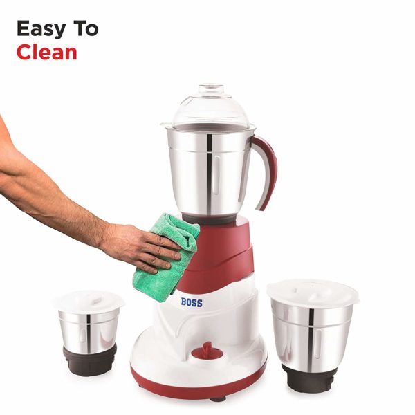 BOSS AllTimePlus+ 550W Mixer Grinder with Powerful Motor, 3 SS Jars