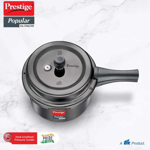 Prestige Popular Svachh Hard Anodised Pressure Cooker