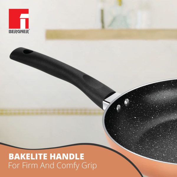 Bergner Copper Plus Non-Stick 4 Pcs Cookware Set - Induction Bottom