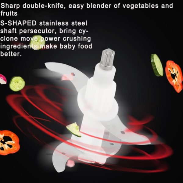 Pigeon Ultra Fast Electric 300 Watts Electric Chopper For Kitchen Twin Blade Technology 600 Ml 'Chop-N-Store' Plastic Bowl With Lid