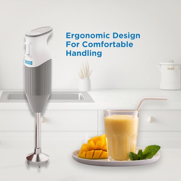 BOSS Portable Hand Blender Single Speed 225 watts (B-132)