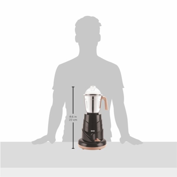 BOSS AllTimePlus+ 550W Mixer Grinder with Powerful Motor, 3 SS Jars