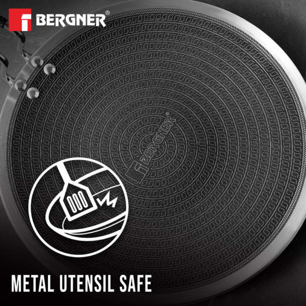 Bergner Hitech Tri-Ply Stainless Steel Non-Stick Roti Tawa - Induction Bottom